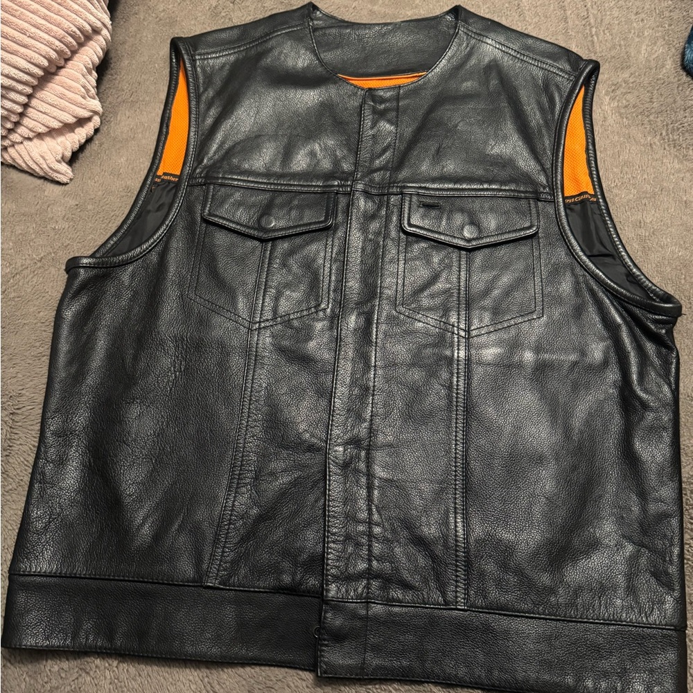 Leather Riding Vest